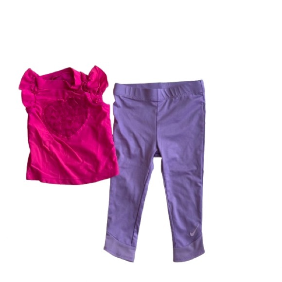 Nike Other - Nike Pink and Purple Matching Set with Ruffles